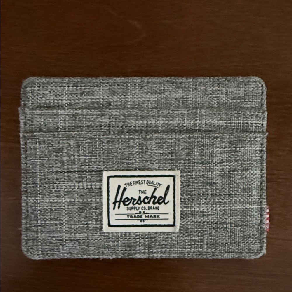 Herschel Supply Company Gray Fabric Slim Card Holder